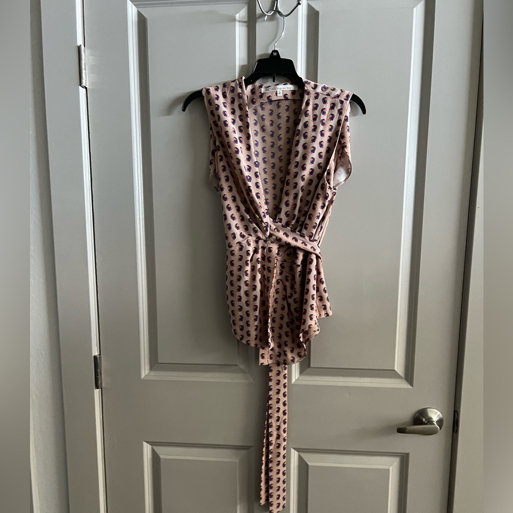 Rachel Roy Sleeveless wrap top.